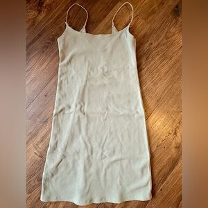 Abercrombie & Fitch Ribbed Sage Green Dress
